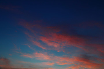 close up sky and cloud in sunrise