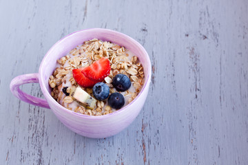 muesli with fruits