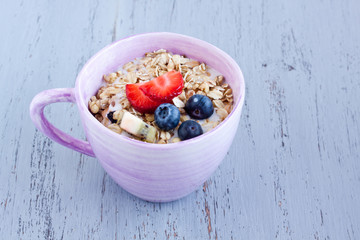 muesli with fruits