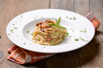 pasta e ricci di mare