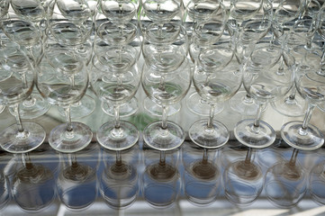 empty wine glasses
