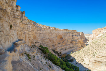 Fototapeta premium Canyon in the desert of the Negev, Israel