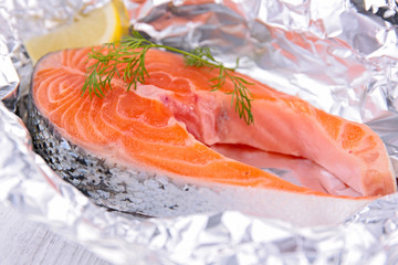 raw salmon
