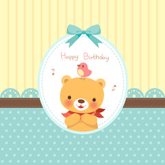 happy birthday blue ribbon