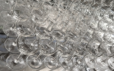 empty wine glasses