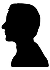Tête homme silhouette
