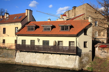 House on the banks ofthe river