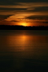 Fototapeta premium Sonnenuntergang Tiveden