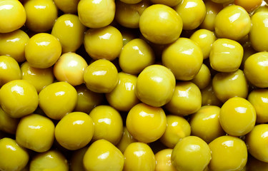 canned green peas, background