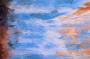 shabby paint and plaster cracks