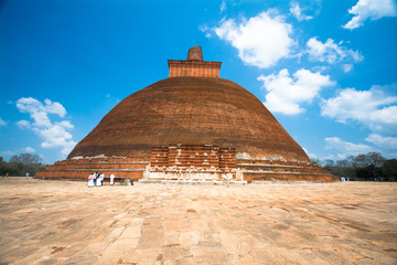 Jethawana dagabo at Anuradhapura in Sri Lanka