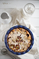 clafoutis with plums