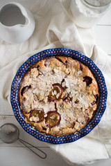 clafoutis with plums