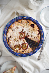 clafoutis with plums
