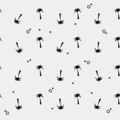 Vector seamless pattern. Modern stylish texture. Palm tree