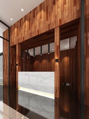 3d rendering of lobby ,3d render