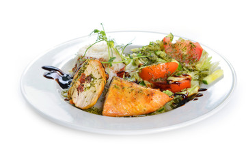 roasted chicken and  rice