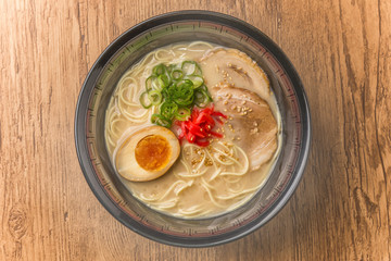 とんこつラーメン　 tonkotsu pork ramen Japanese food