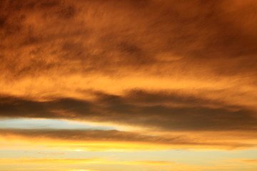 Dramatically cloudy Sky