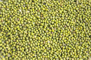 Background of raw mung beans