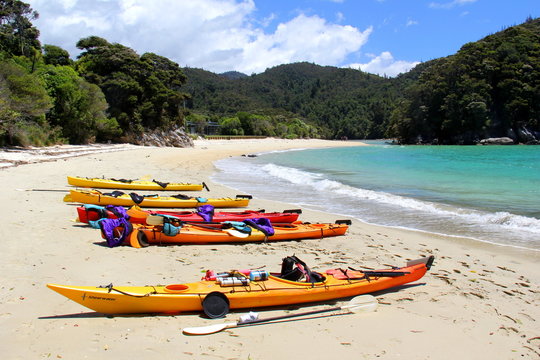 Kajak am Strand