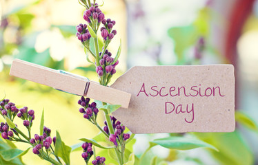 nature greeting card background - Ascension Day 