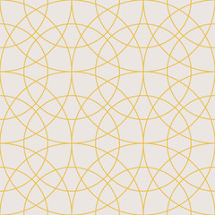 seamless pattern of circular lines in the Oriental style