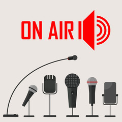 live report from the microphone in the air