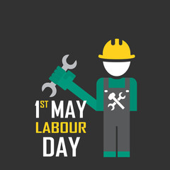 May 1st Labor (labour) day- vector illustration of international