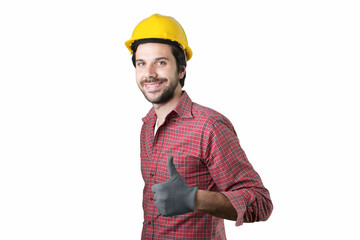 beautiful bearded man worker