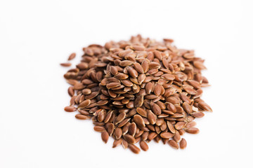 Flax seeds, Linseed, Lin seeds close-up