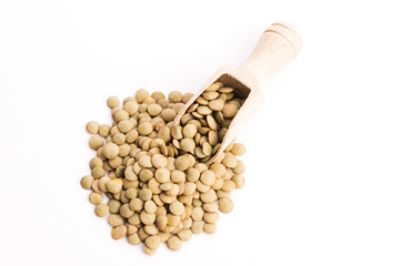 Lentils Isolated on White Background
