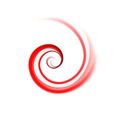 Vector sign vortex in white and red