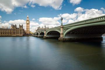 Big Ben, the Thames and Westminster Bridge