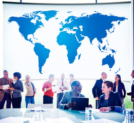 World Global Cartography Globalization International Concept