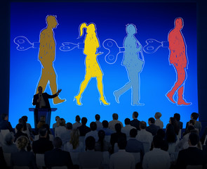 Wind Up Forced Management Take Control Brainwashed Concept