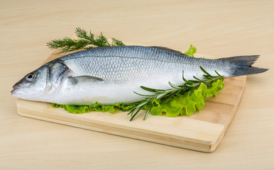 Raw seabass