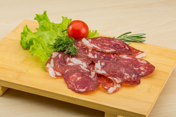 Sliced salami