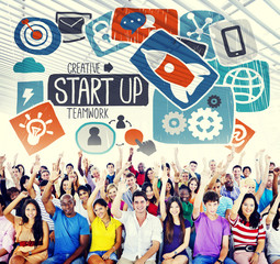 Start Up Launch Growth Success Idea Business Concept