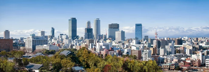 Deurstickers Skyline van Nagoya © eyetronic