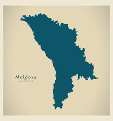 Modern Map - Moldova MD