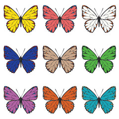 Butterflies Set