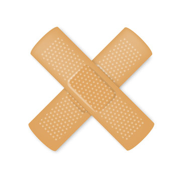Vector illustration of adhesive bandages