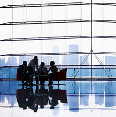 Business People Meeting Cityscape Team Concept