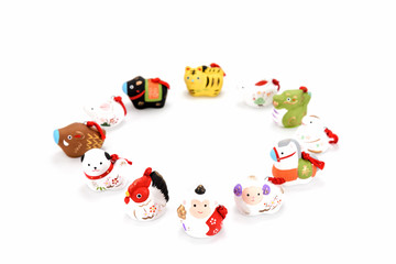 申年 干支 十二支 置物