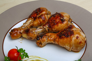 Roasted chicken legs