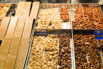 traditional italian nougat, torrone