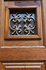 abstract  house  door    in italy  lombardy   column window