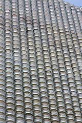 reflex of some gray palace   of the centre thailand