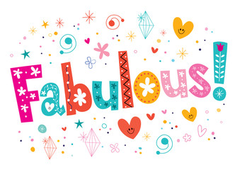 fabulous decorative lettering type design